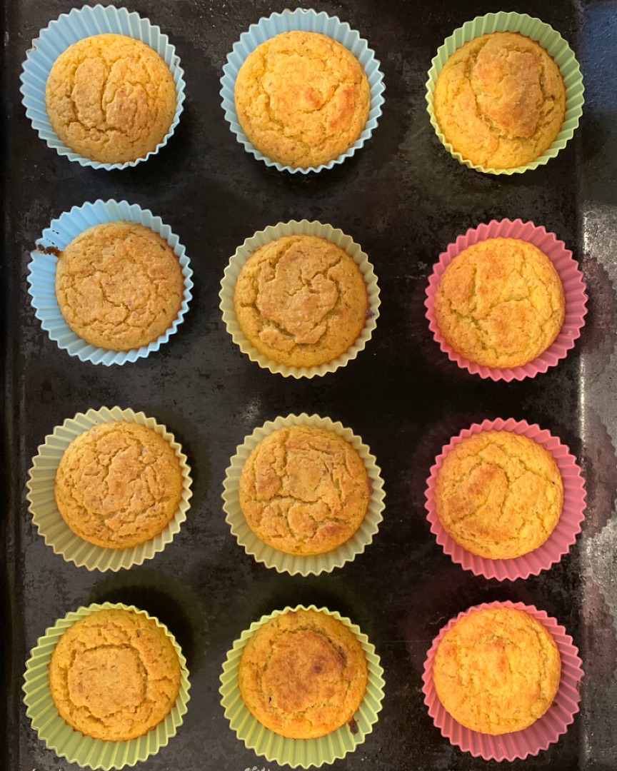 Muffins de mandarina y platano