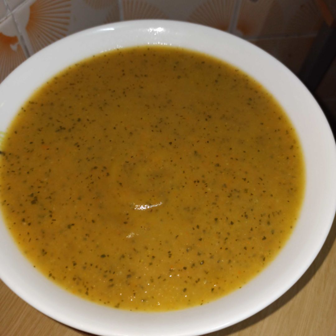 Crema de calabacín y zanahoria Crema de calabacín y zanahoria