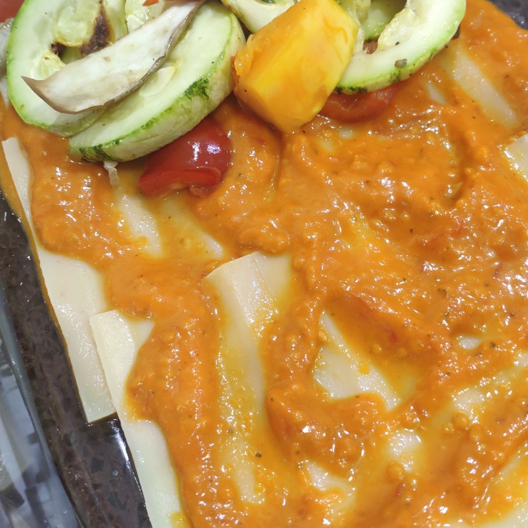 Lasaña vegetal sin bechamel Paso 2 Lasaña vegetal sin bechamel Paso 2