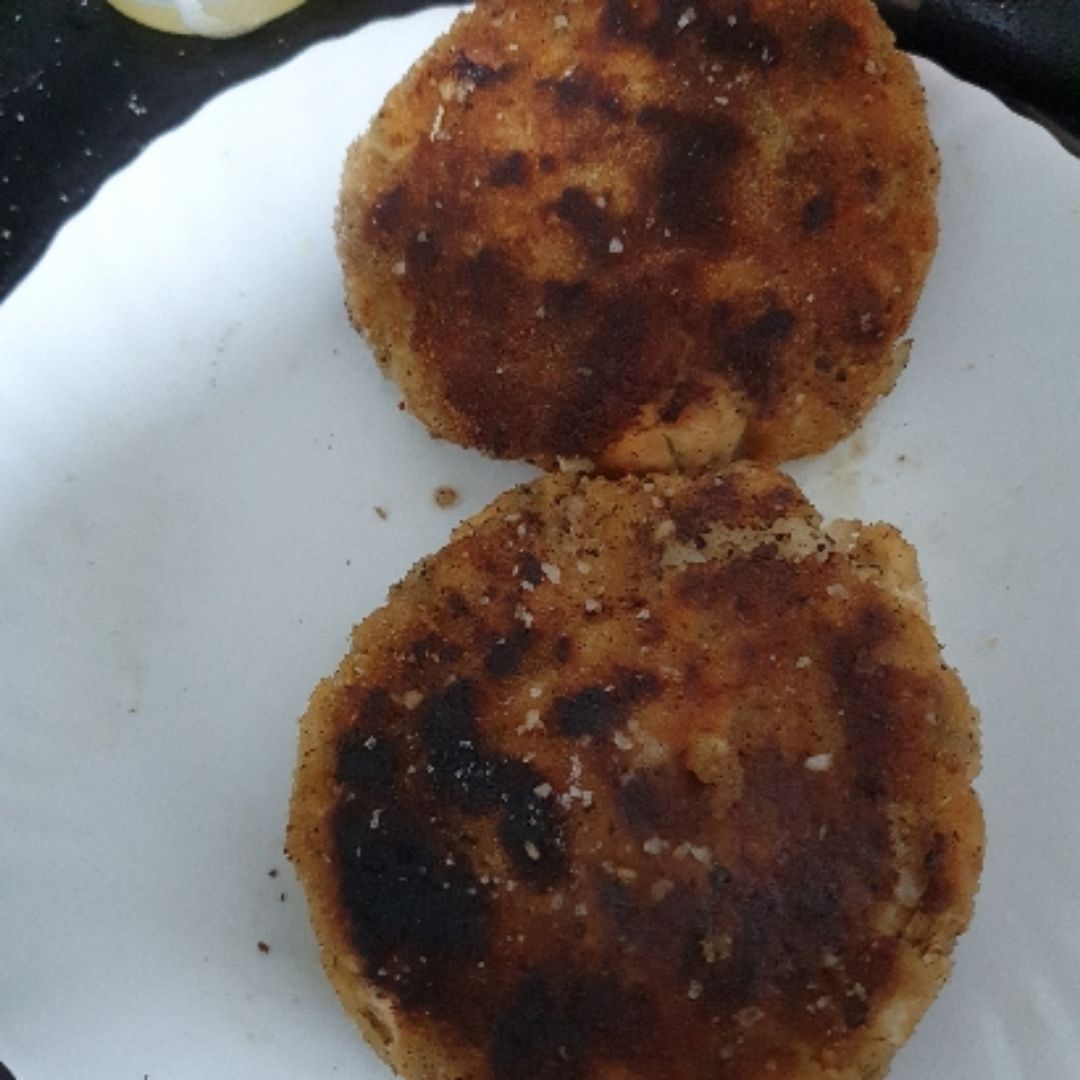 Hamburguesa de salmon y choco Hamburguesa de salmon y choco