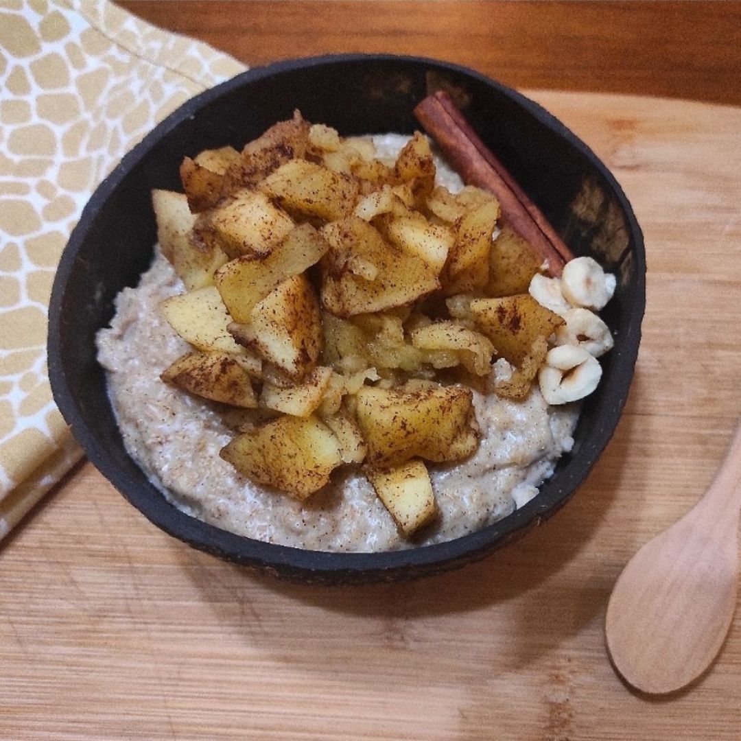Porridge con manzana asada 🍏 Porridge con manzana asada 🍏