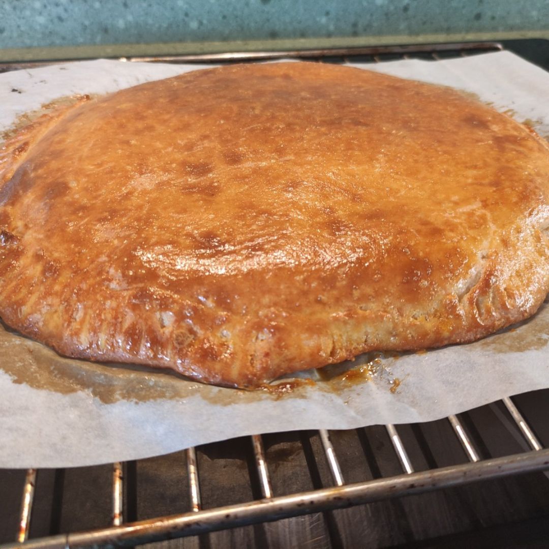 Empanada de atún keto Paso 8 Empanada de atún keto Paso 8