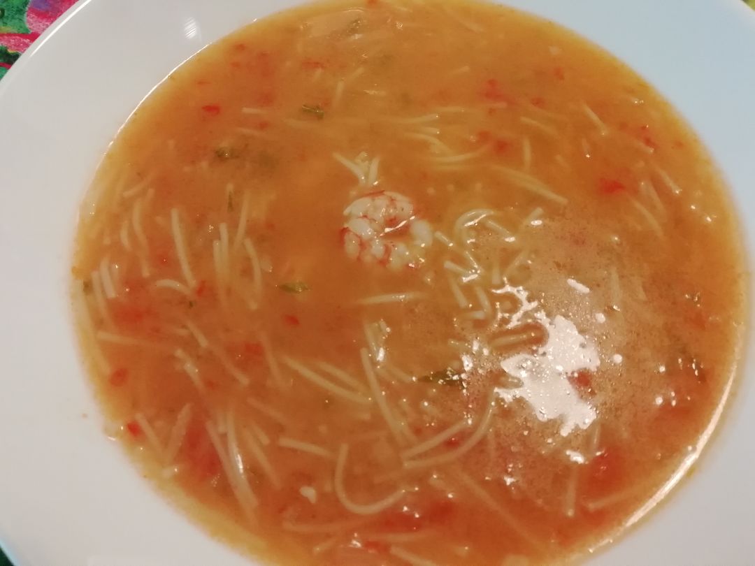 Sopa de gambas Sopa de gambas