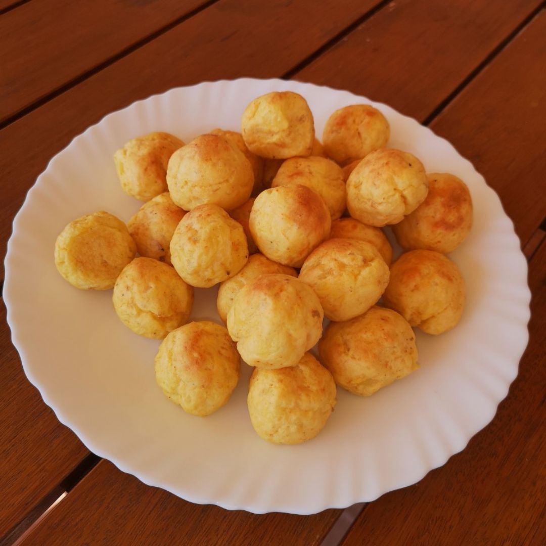 Bolitas de calabaza y queso 