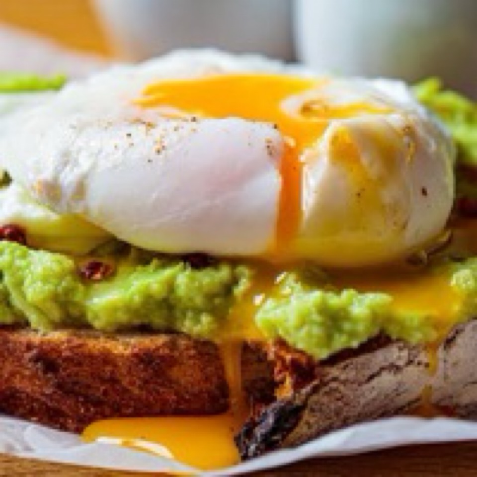 TODTADAS AGUACATE Y HUEVO POCHE 