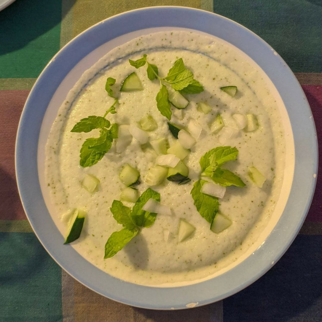 Gazpacho de melón y pepino 🥒