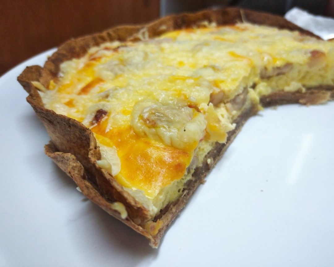 Quiché de panceta y cherrys Quiché de panceta y cherrys