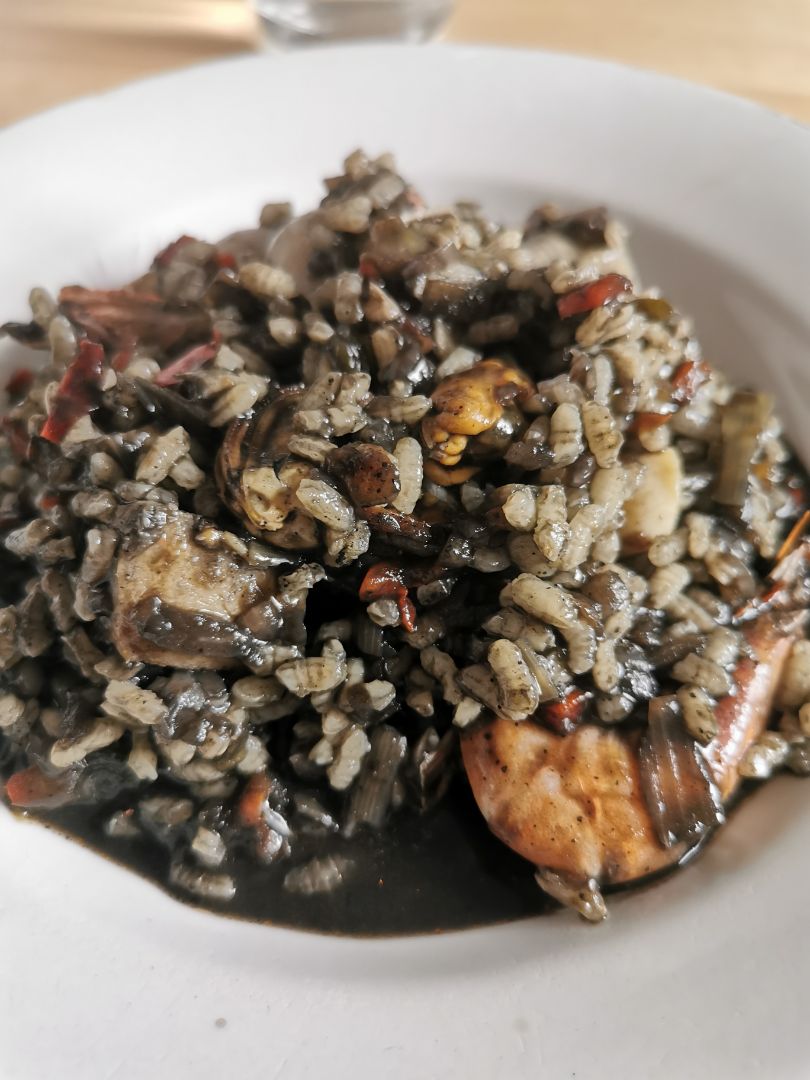 Arroz negro meloso Paso 4 Arroz negro meloso Paso 4
