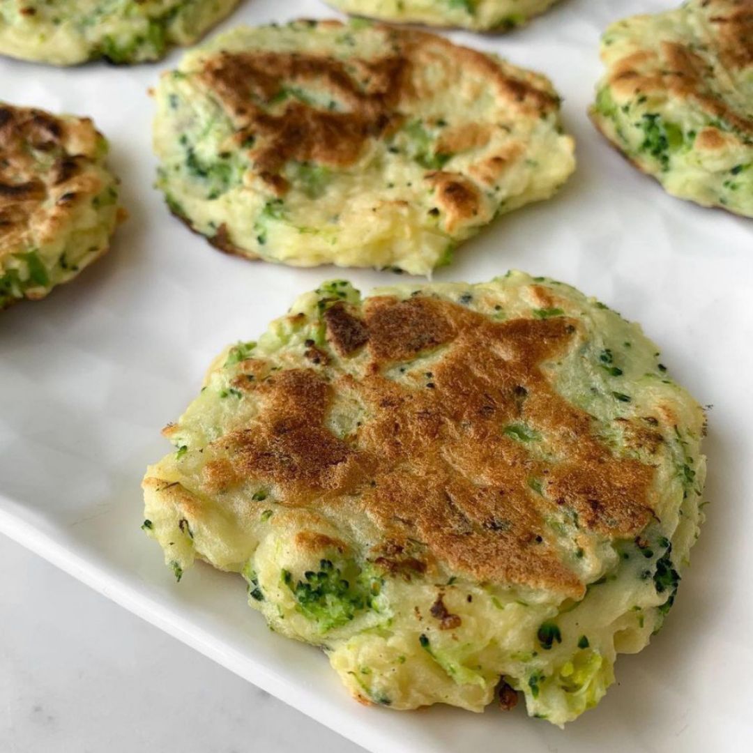 Mini tortillas de patata, brócoli y queso 