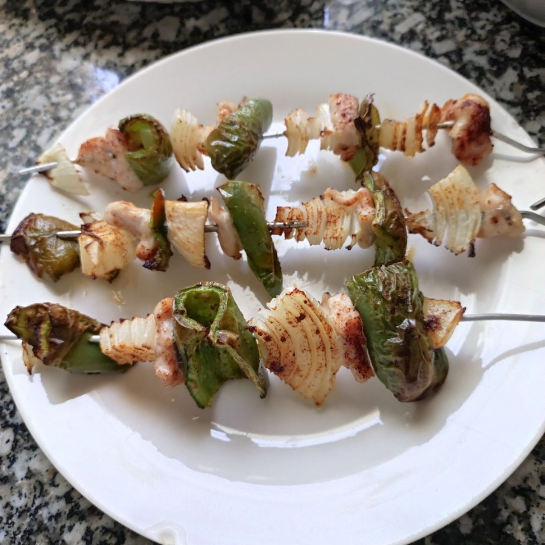 Brochetas de pollo😋 Brochetas de pollo😋