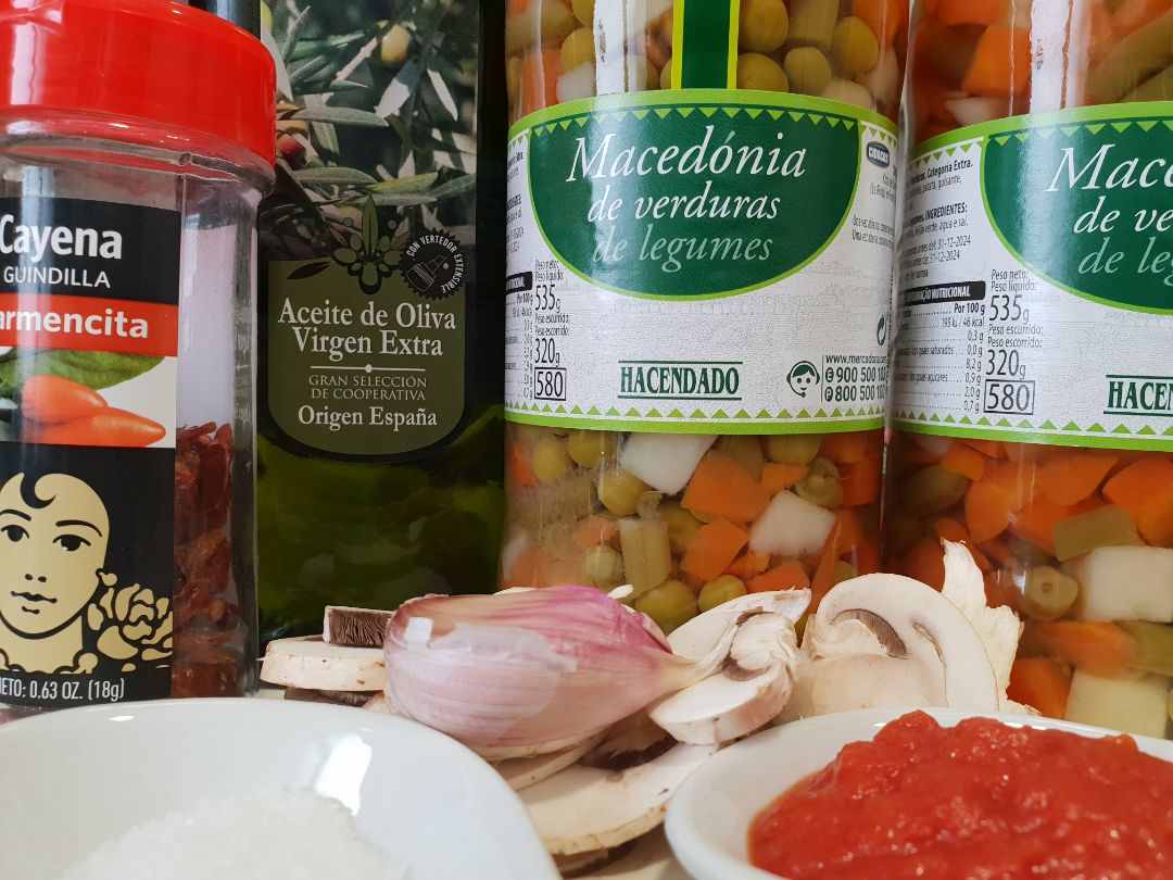 Macedonia de verduras Paso 1 Macedonia de verduras Paso 1