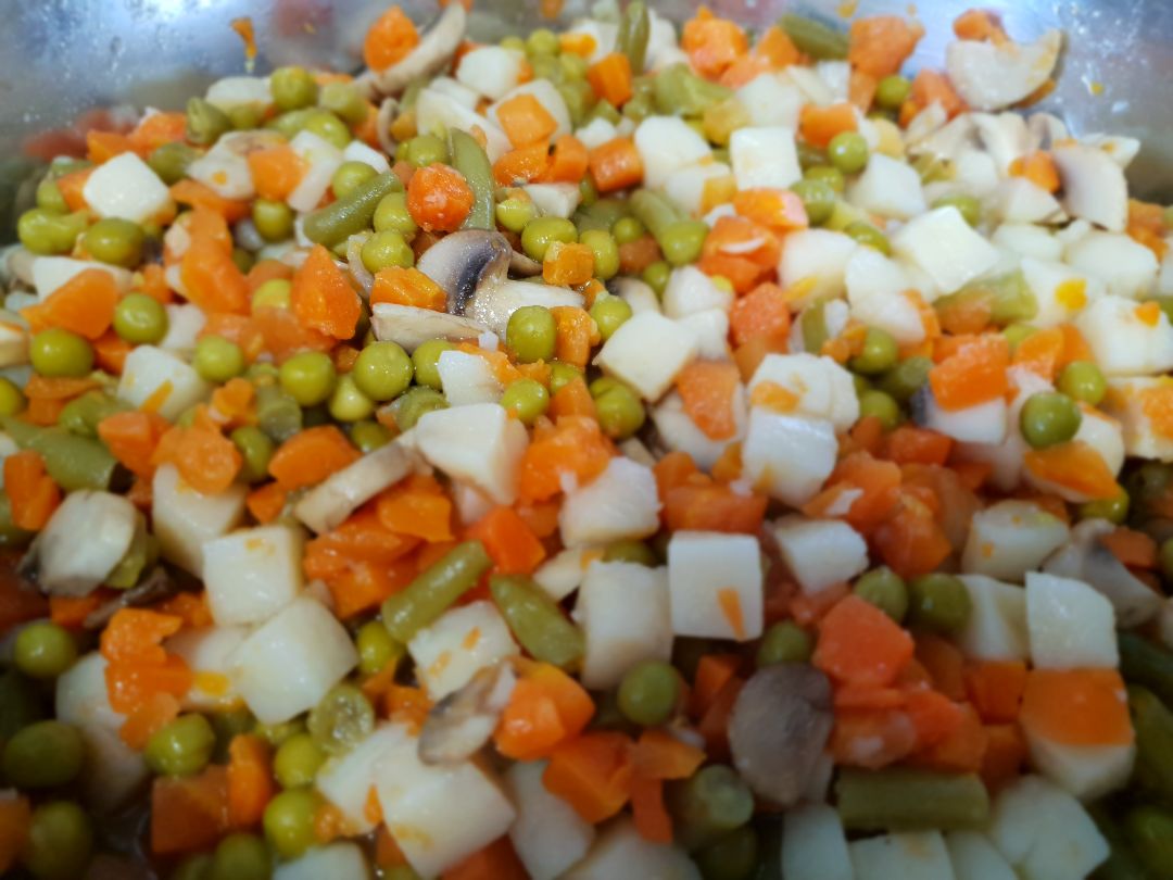 Macedonia de verduras Paso 4 Macedonia de verduras Paso 4