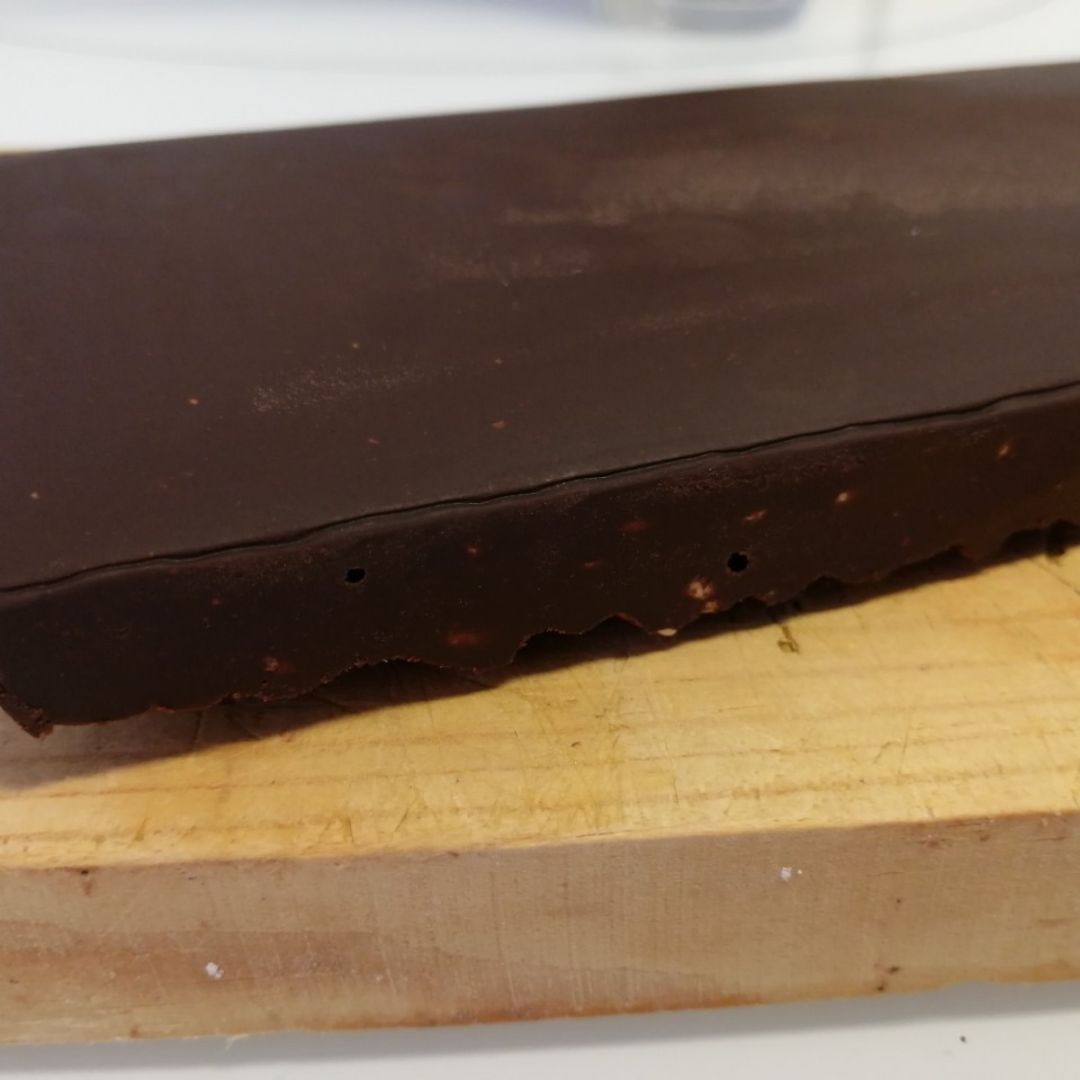 TURRÓN DE CHOCOLATE estilo SUCHARD Paso 5 TURRÓN DE CHOCOLATE estilo SUCHARD Paso 5