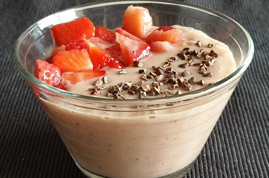 Batido de fresa y plátano Batido de fresa y plátano