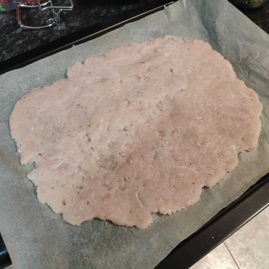 Masa de pizza de pollo Paso 0 Masa de pizza de pollo Paso 0