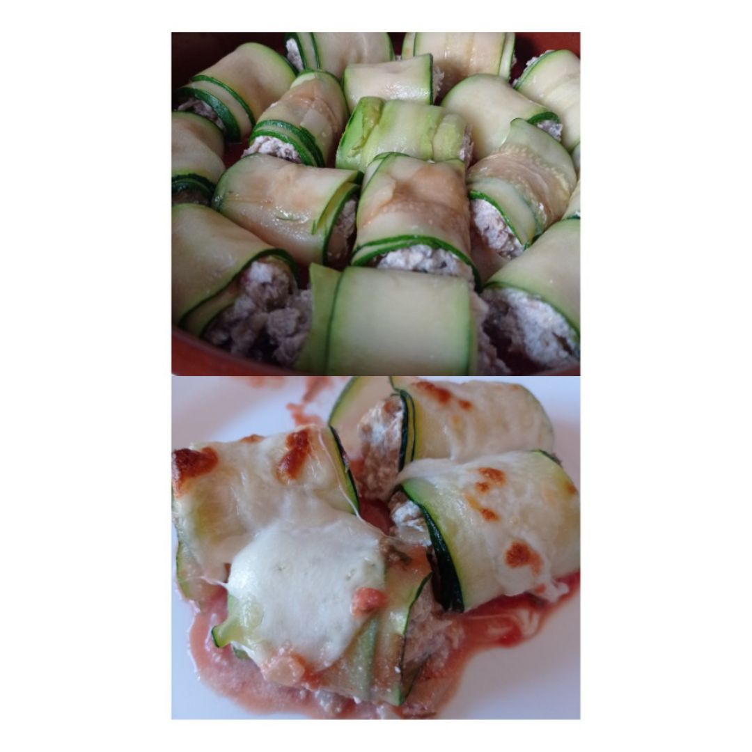 Rollitos de calabacín Rollitos de calabacín
