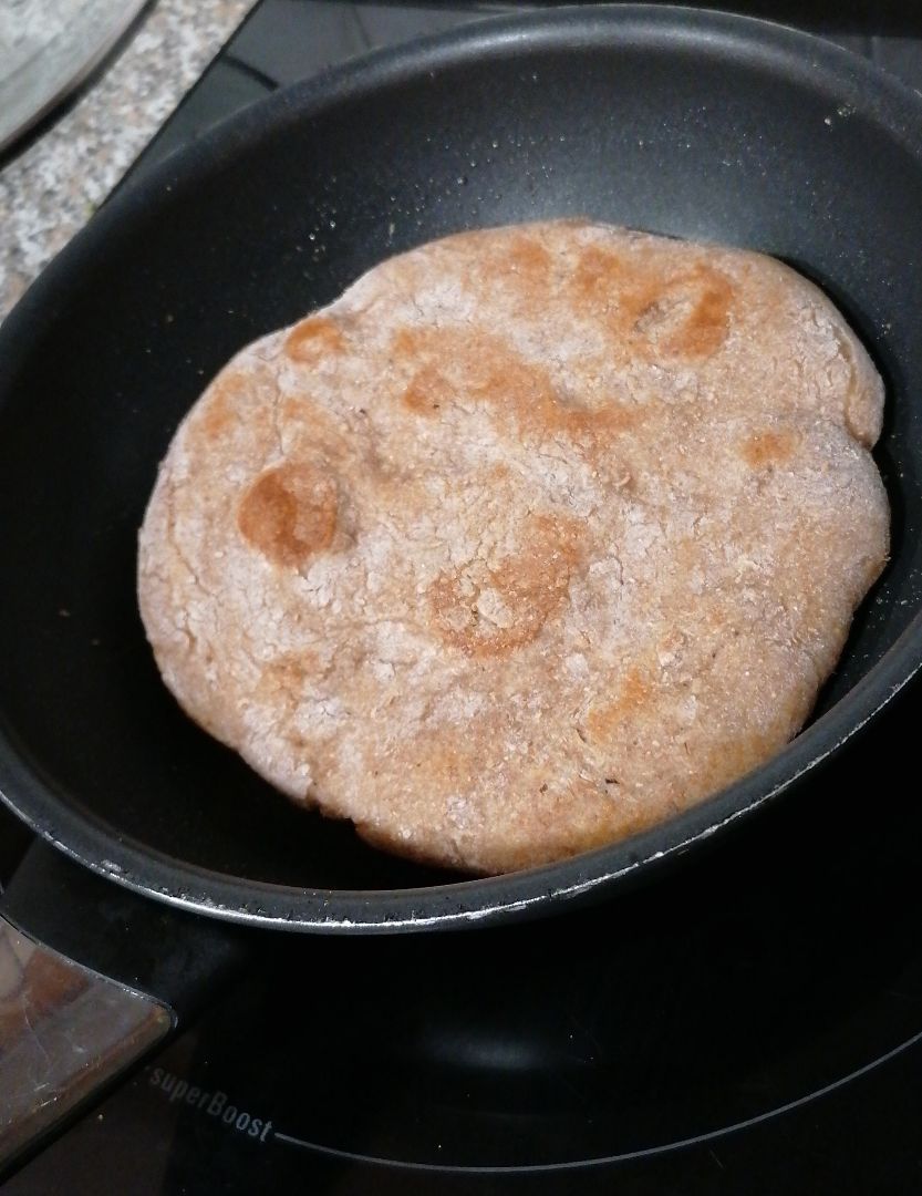 Pan integral en sarten Paso 4 Pan integral en sarten Paso 4