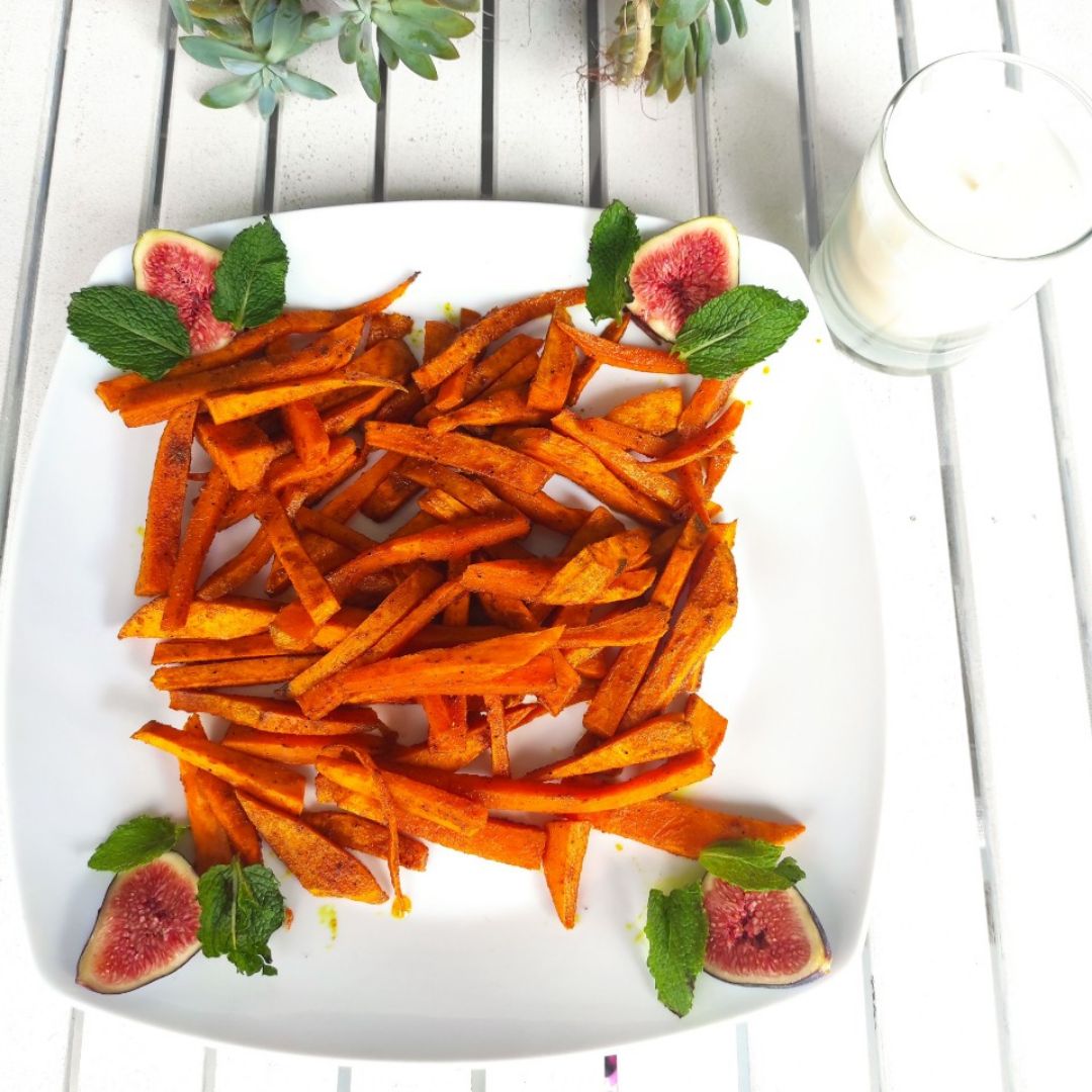 Chips de boniato al Ras el hanout Chips de boniato al Ras el hanout