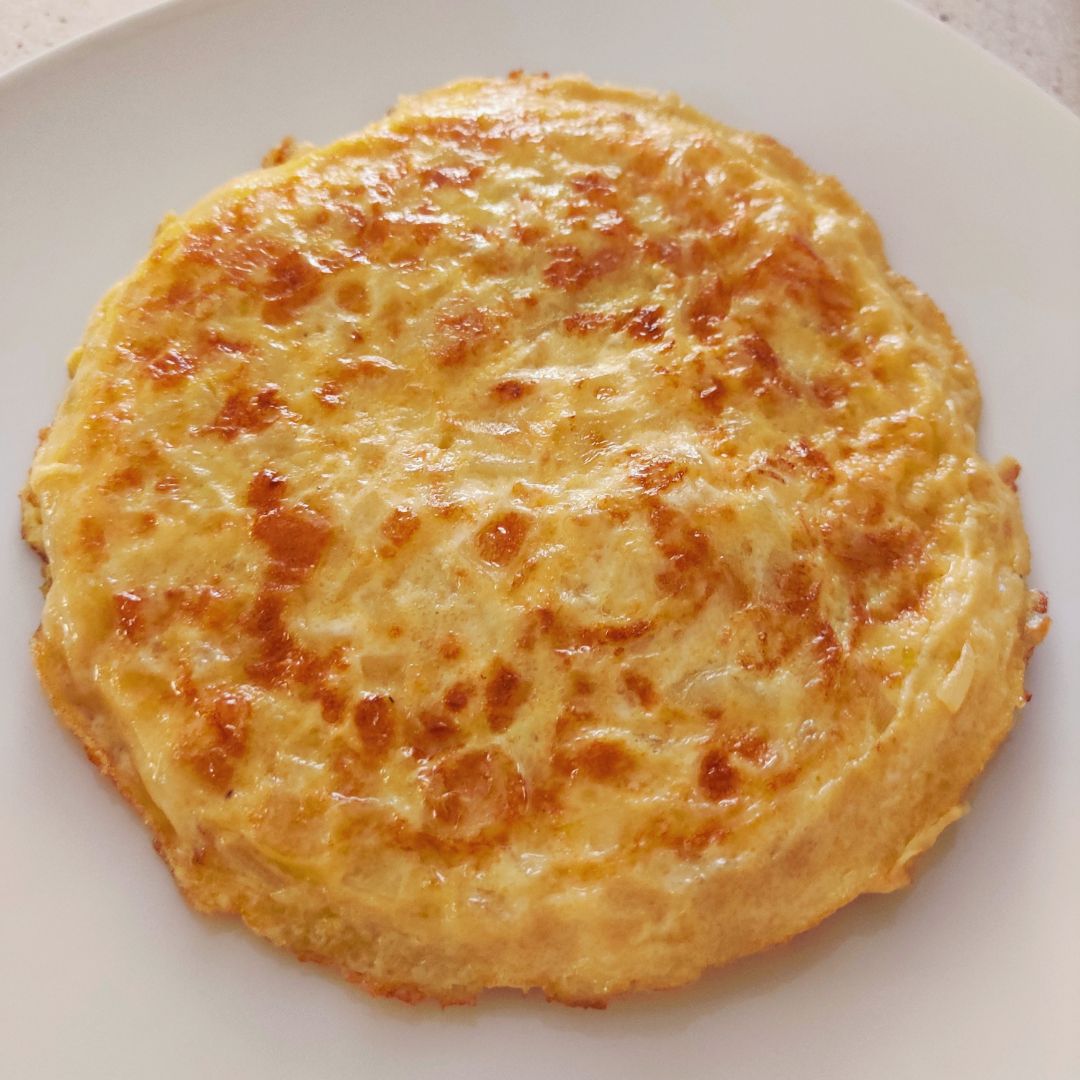 Tortilla de patatas con cebolla Tortilla de patatas con cebolla