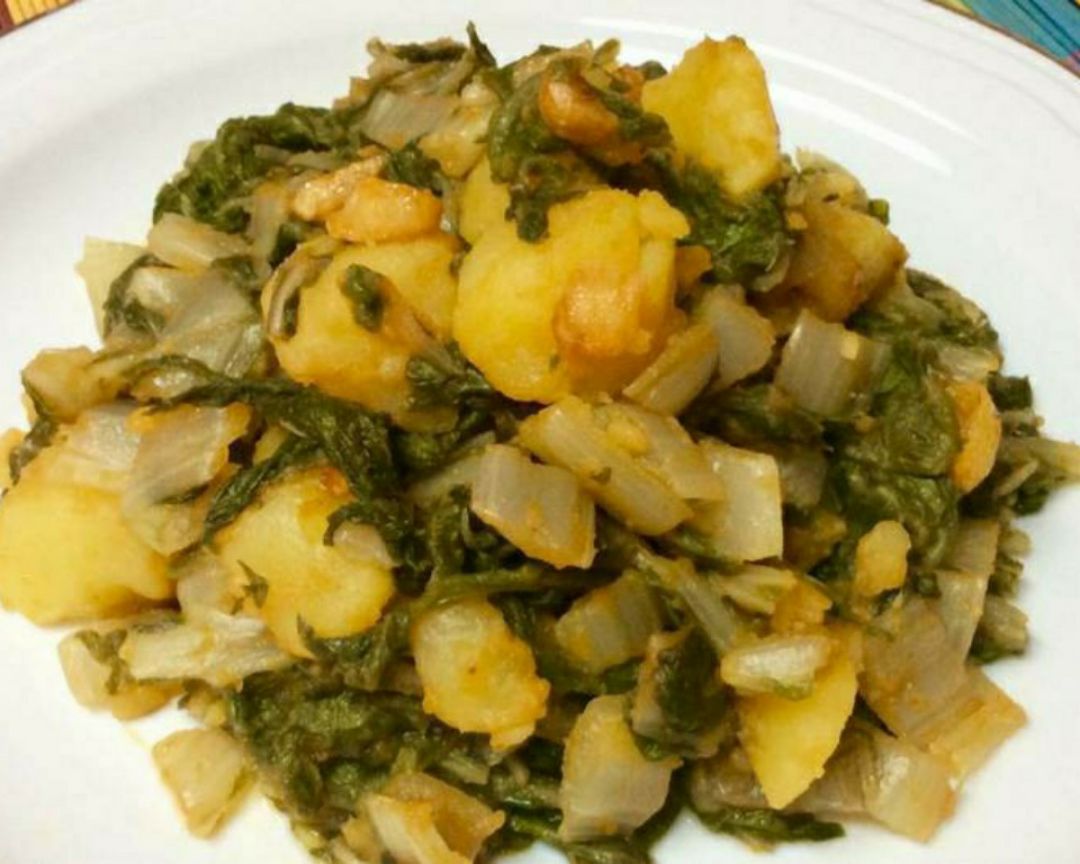 Acelgas con patata rehogadas Acelgas con patata rehogadas