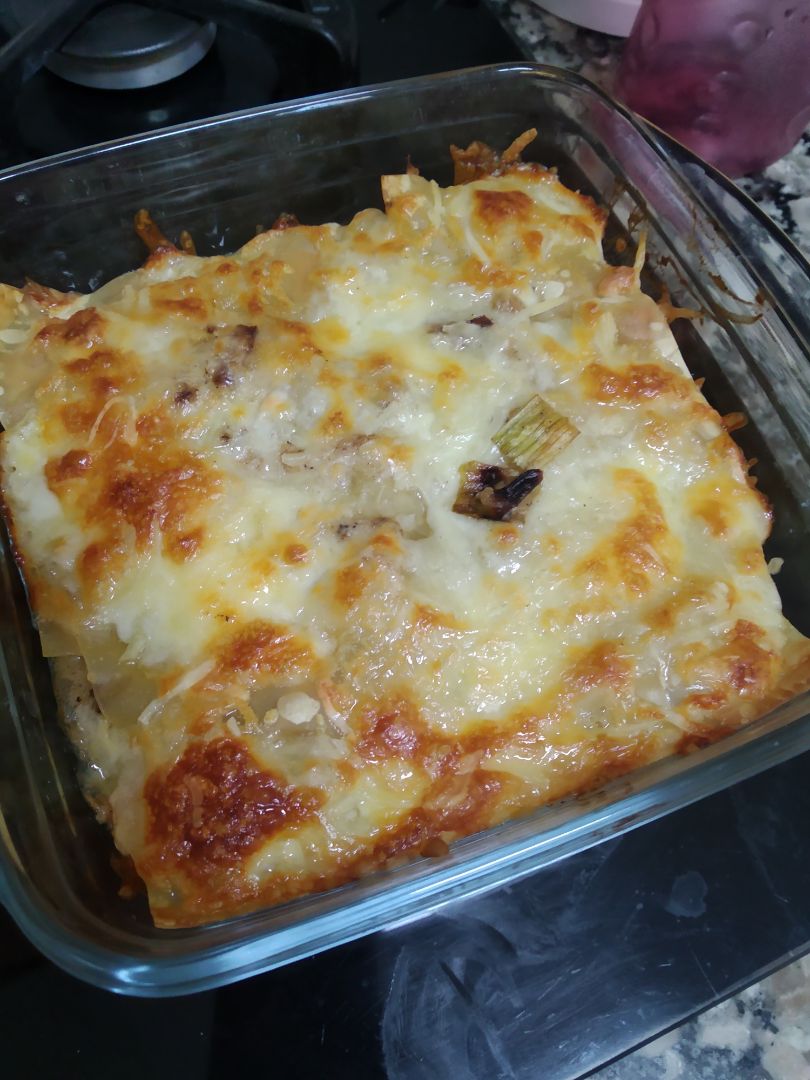 Lasaña rellena de calabaza y pollo 🎃 Lasaña rellena de calabaza y pollo 🎃