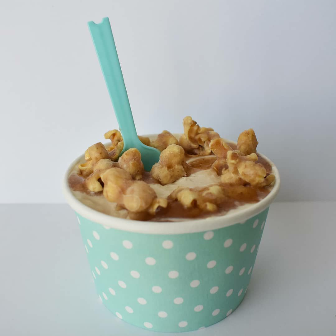 🍦HELADO DE VAINILLA Y CARAMELO SALADO CON PALOMITAS DULCES 🍿 🍦HELADO DE VAINILLA Y CARAMELO SALADO CON PALOMITAS DULCES 🍿
