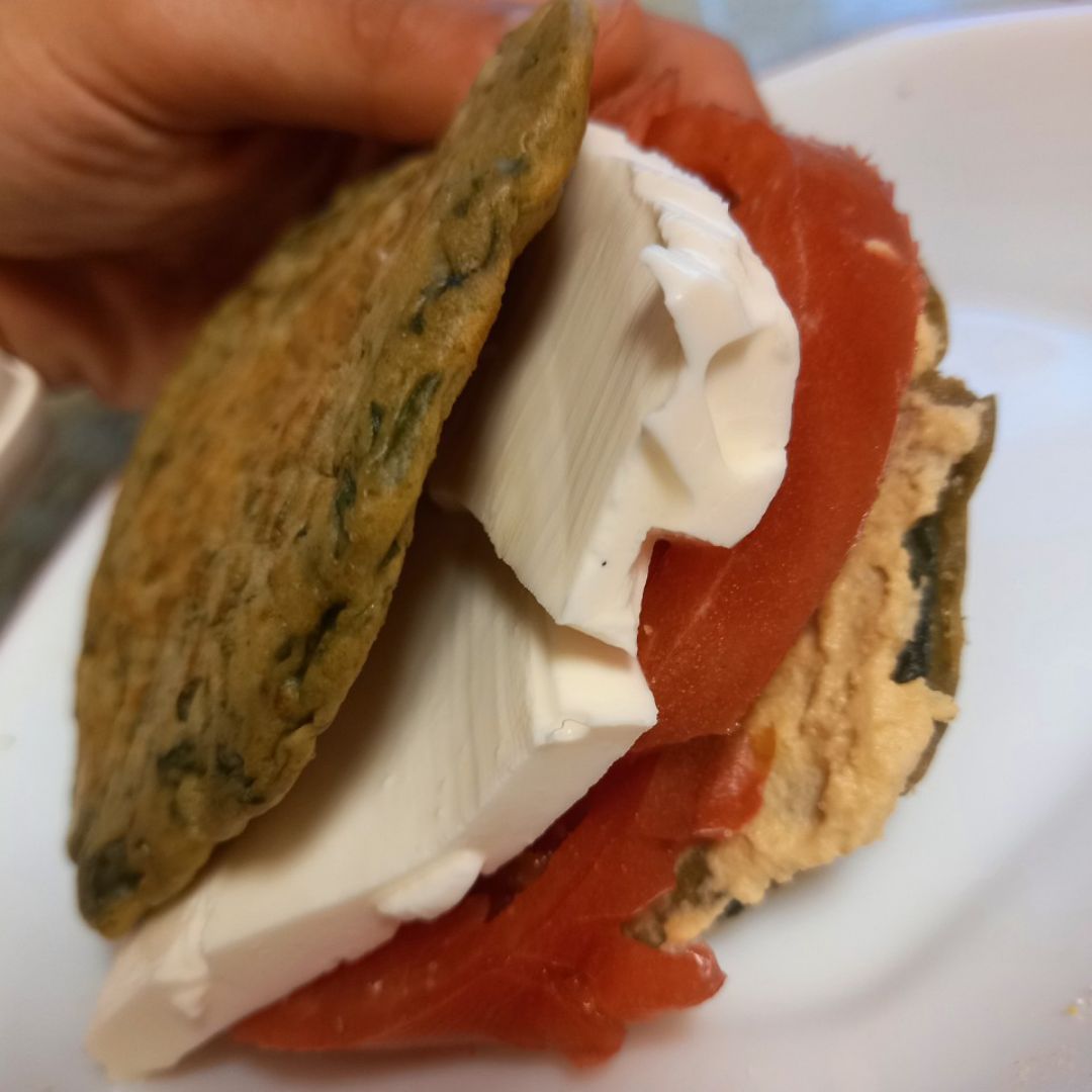 Sandwich de espinaca Sandwich de espinaca