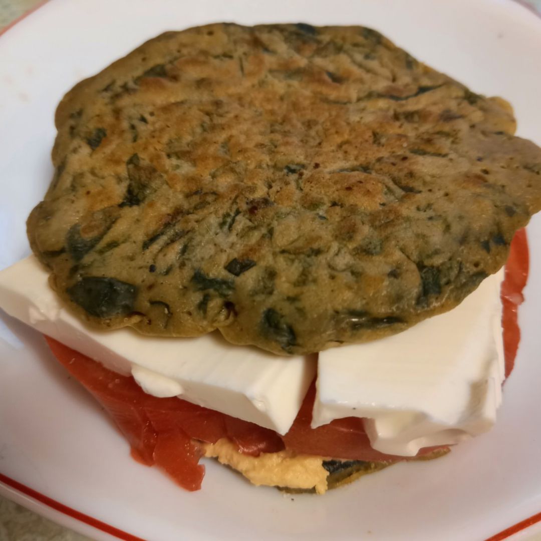 Sandwich de espinaca Paso 0 Sandwich de espinaca Paso 0