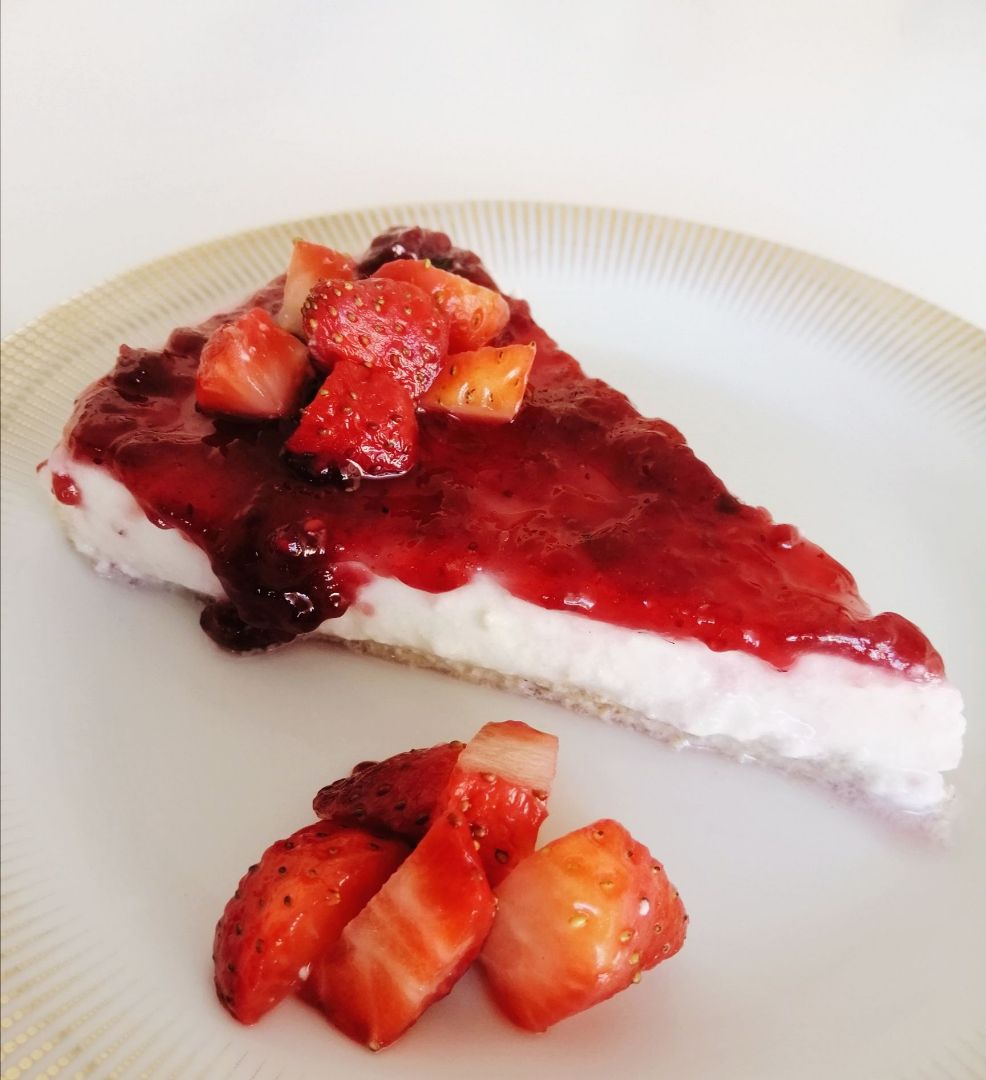 Cheesecake sin horno saludable 🍰 Cheesecake sin horno saludable 🍰