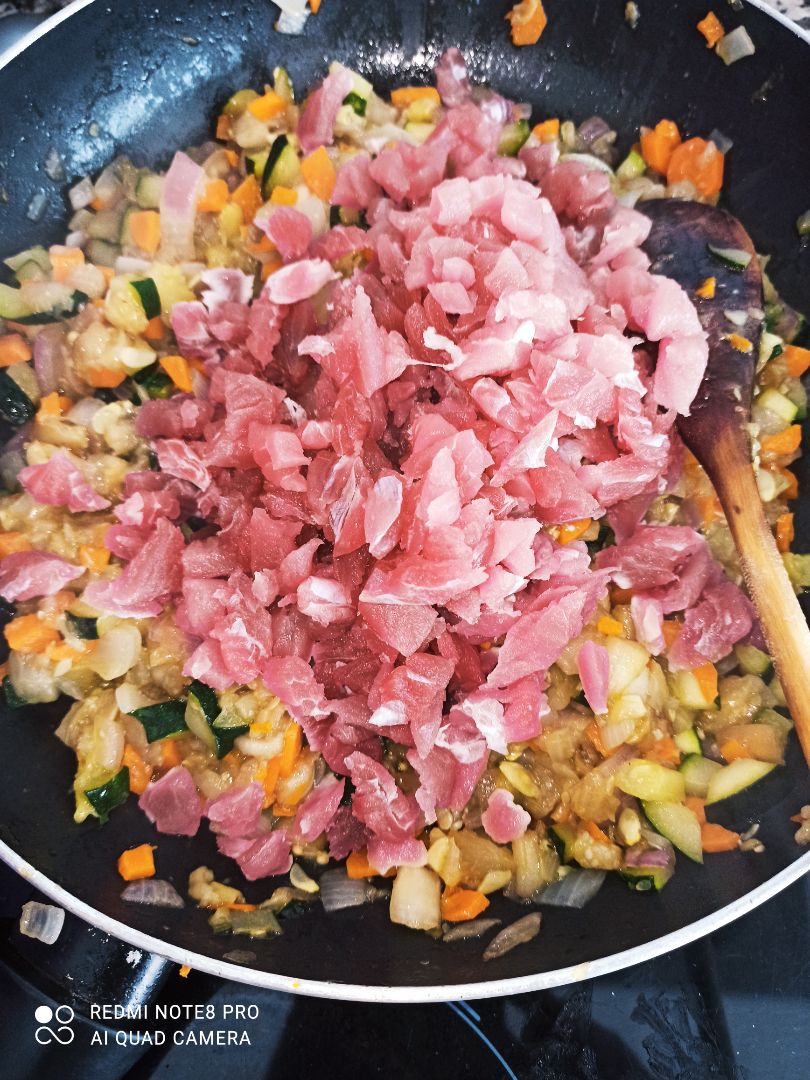 Lasaña de verduras y atún fresco Paso 3 Lasaña de verduras y atún fresco Paso 3