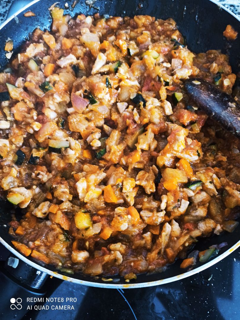 Lasaña de verduras y atún fresco Paso 4 Lasaña de verduras y atún fresco Paso 4