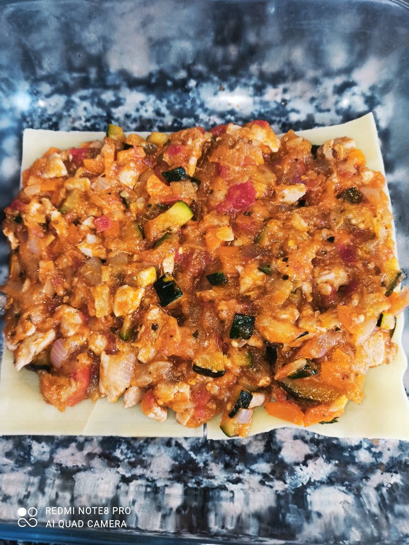 Lasaña de verduras y atún fresco Paso 5 Lasaña de verduras y atún fresco Paso 5