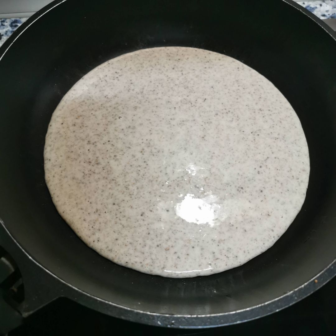Pizza de espelta y semillas rápida sin amasado 😁 Paso 1 Pizza de espelta y semillas rápida sin amasado 😁 Paso 1