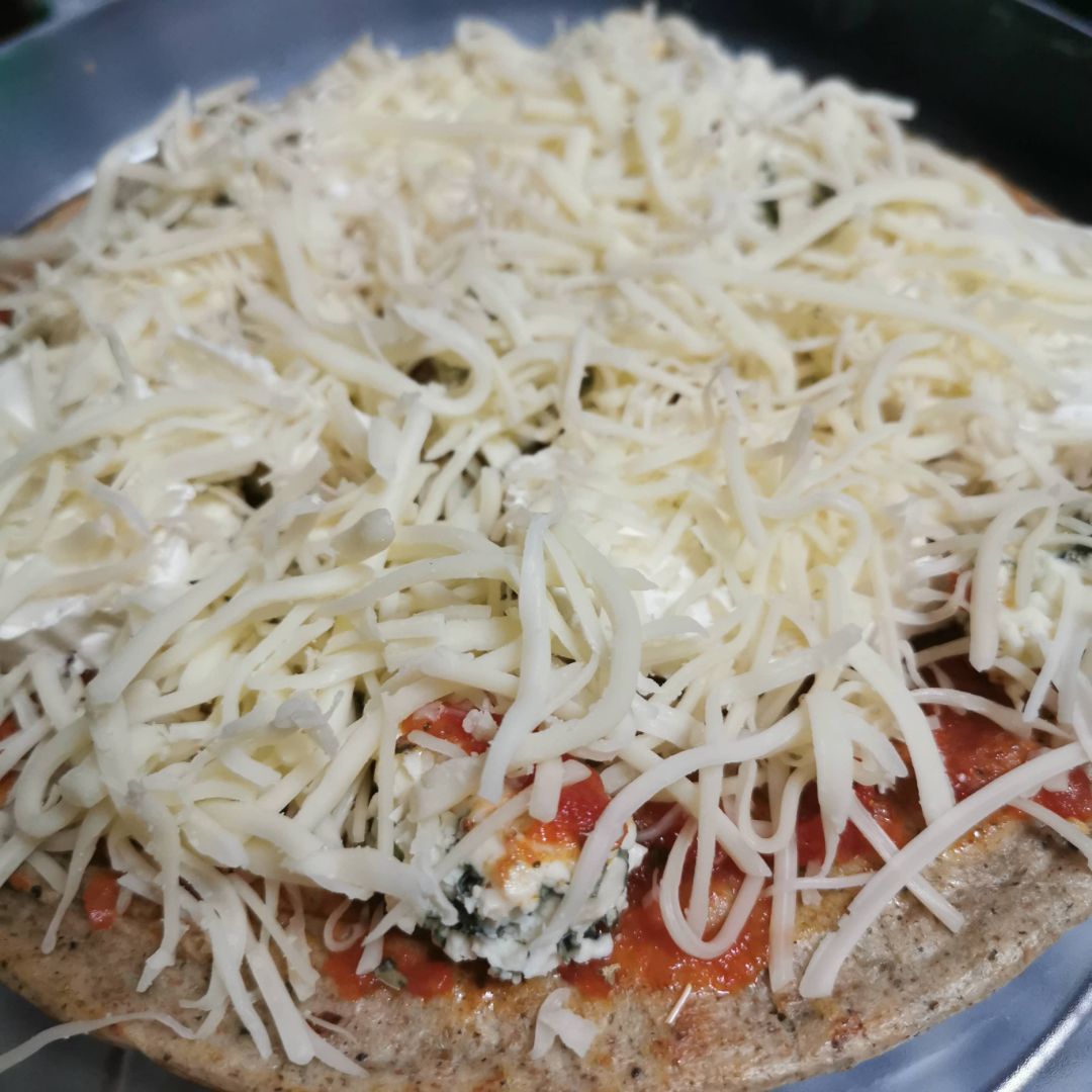 Pizza de espelta y semillas rápida sin amasado 😁 Paso 3 Pizza de espelta y semillas rápida sin amasado 😁 Paso 3
