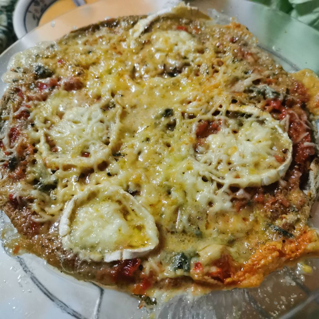 Pizza de espelta y semillas rápida sin amasado 😁 Paso 4 Pizza de espelta y semillas rápida sin amasado 😁 Paso 4