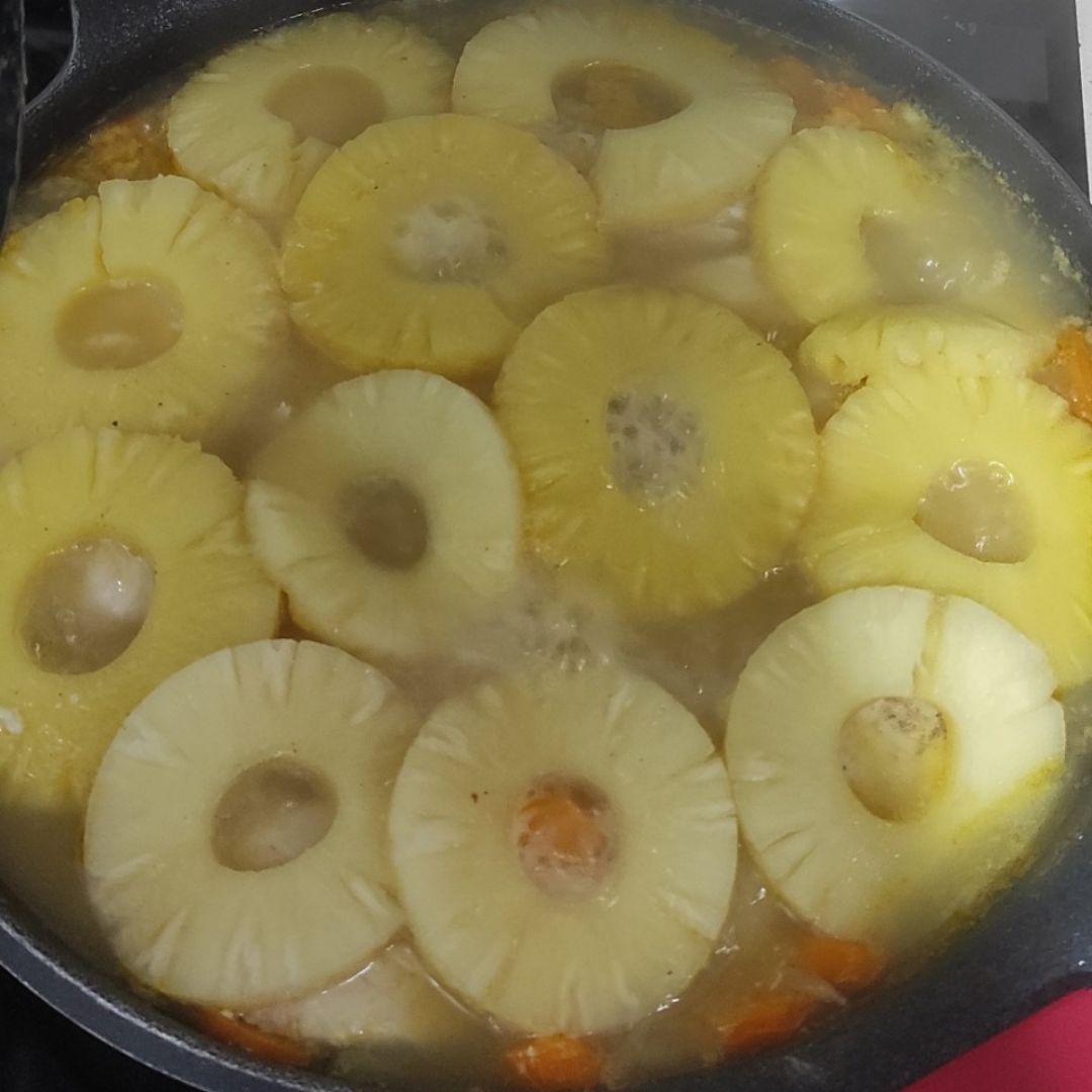 Pechugas a la piña Paso 3 Pechugas a la piña Paso 3