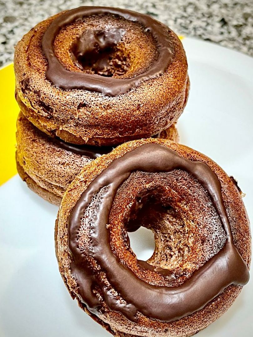Donuts de Cacao, calabaza y manzana Paso 6 Donuts de Cacao, calabaza y manzana Paso 6