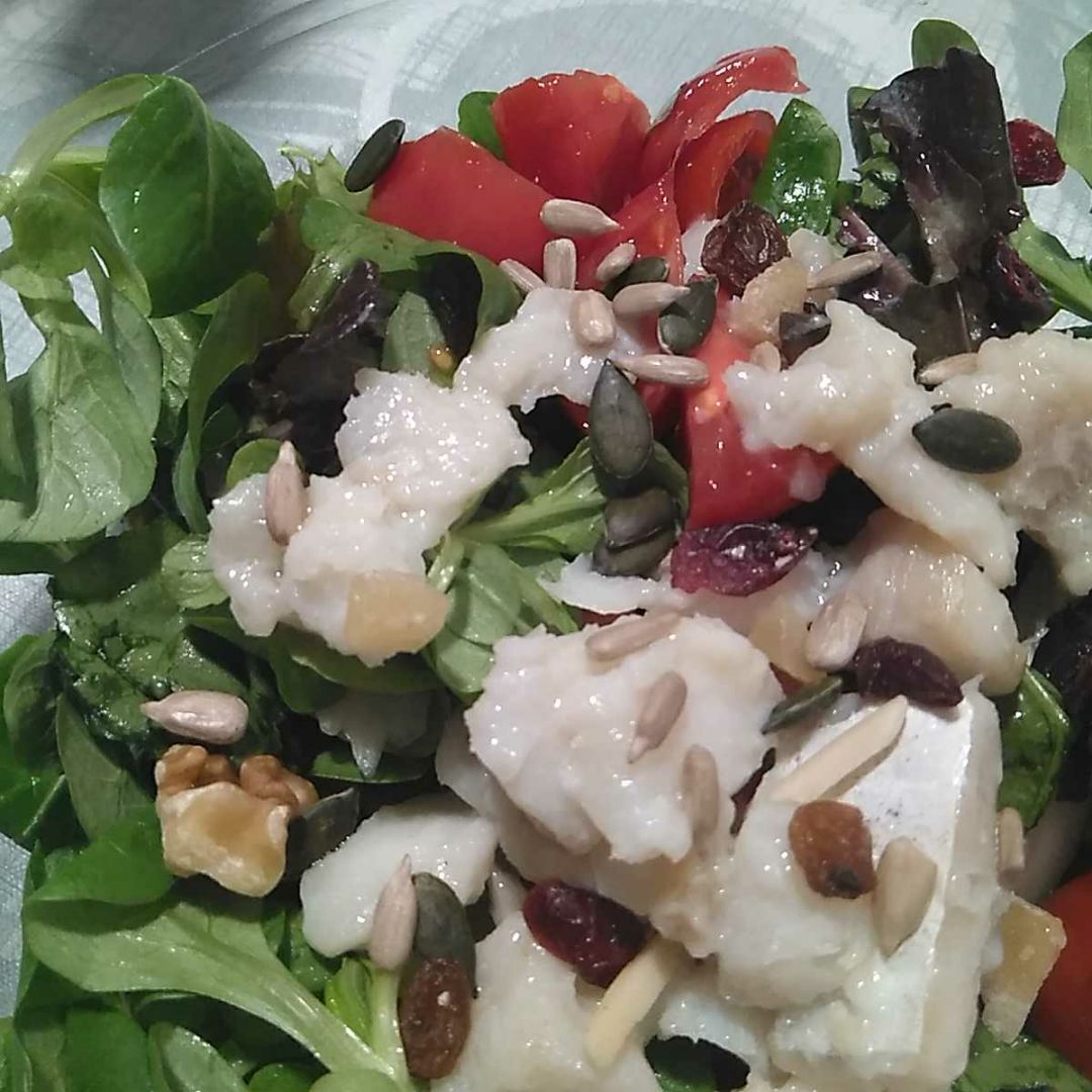 Ensalada con bacalao