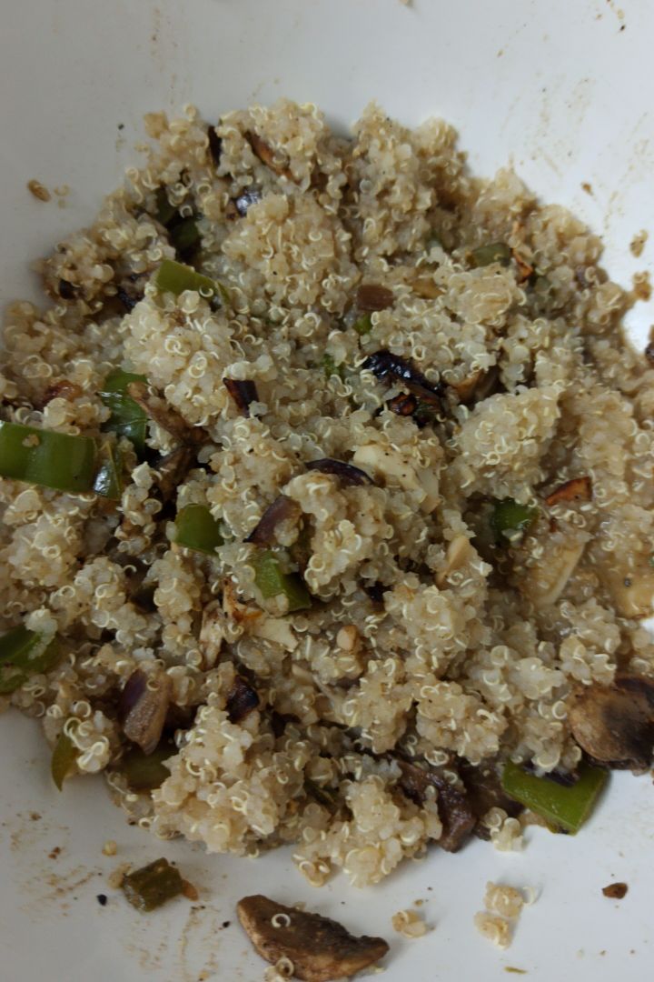 Quinoa con verduras y soja Quinoa con verduras y soja