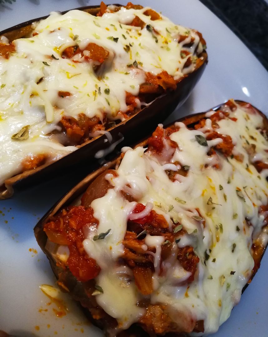 Berenjena rellena Berenjena rellena