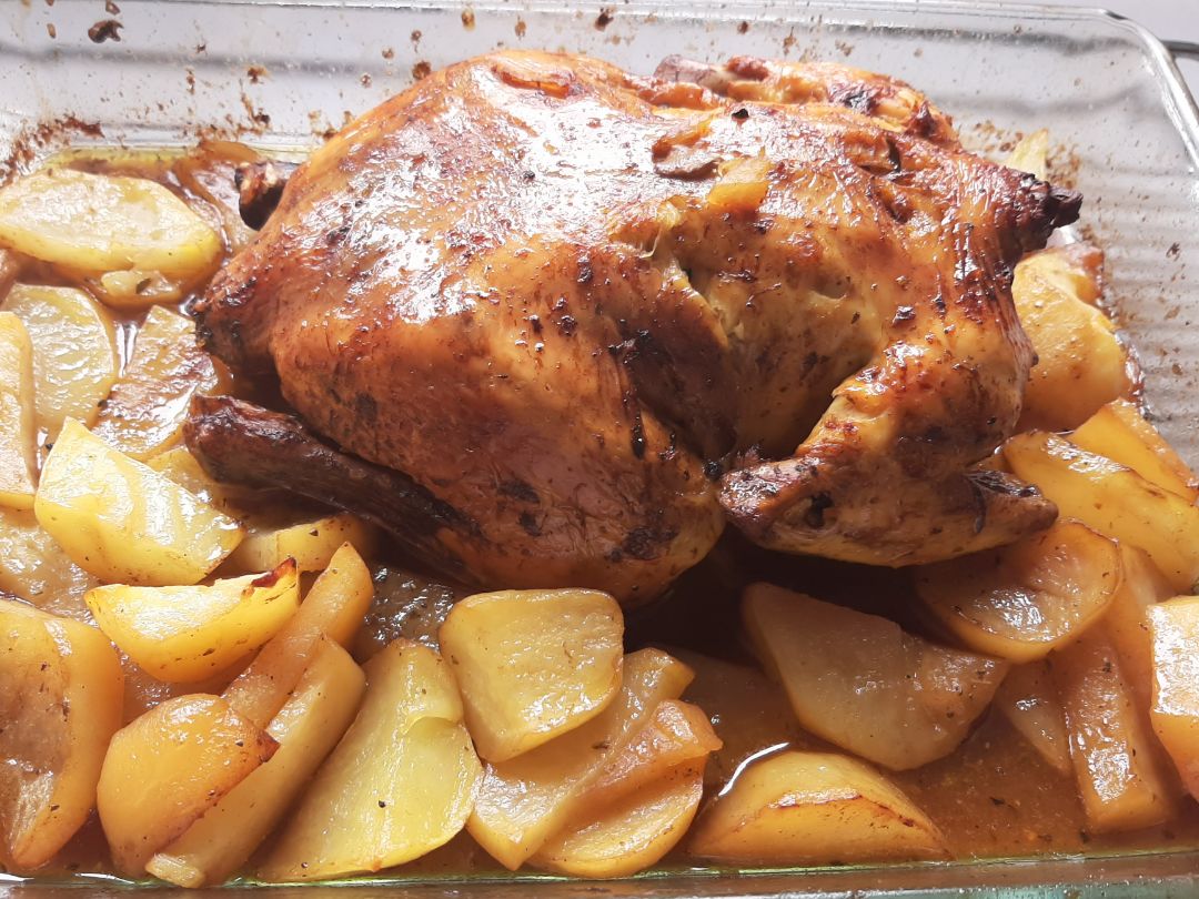 Pollo asado al limón Pollo asado al limón