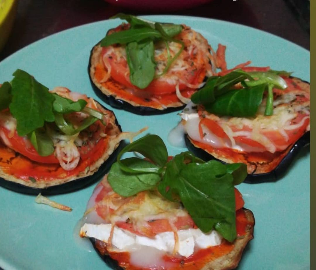 Mini pizza berenjena 🍆