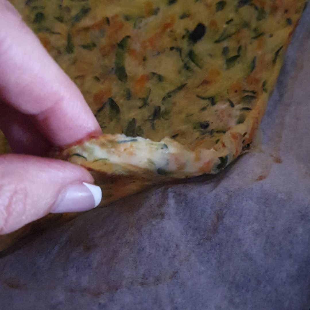 Rulo de calabacin y zanahoria relleno. Paso 4 Rulo de calabacin y zanahoria relleno. Paso 4
