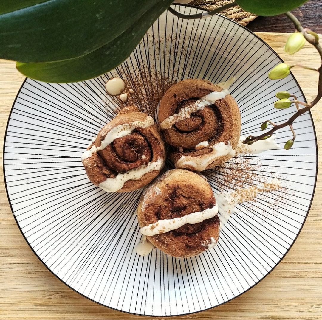 Rollitos de canela integrales