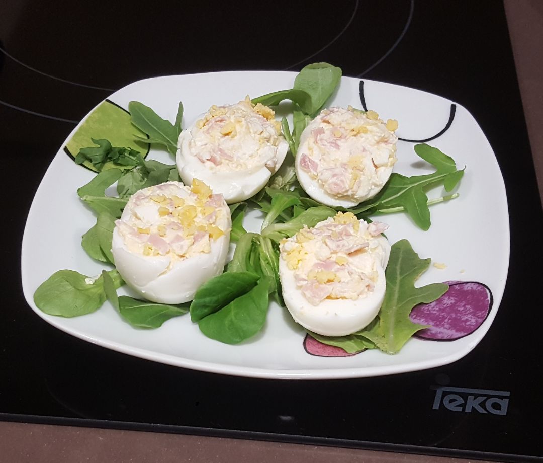 Huevos rellenos real fooders ☀️ Huevos rellenos real fooders ☀️