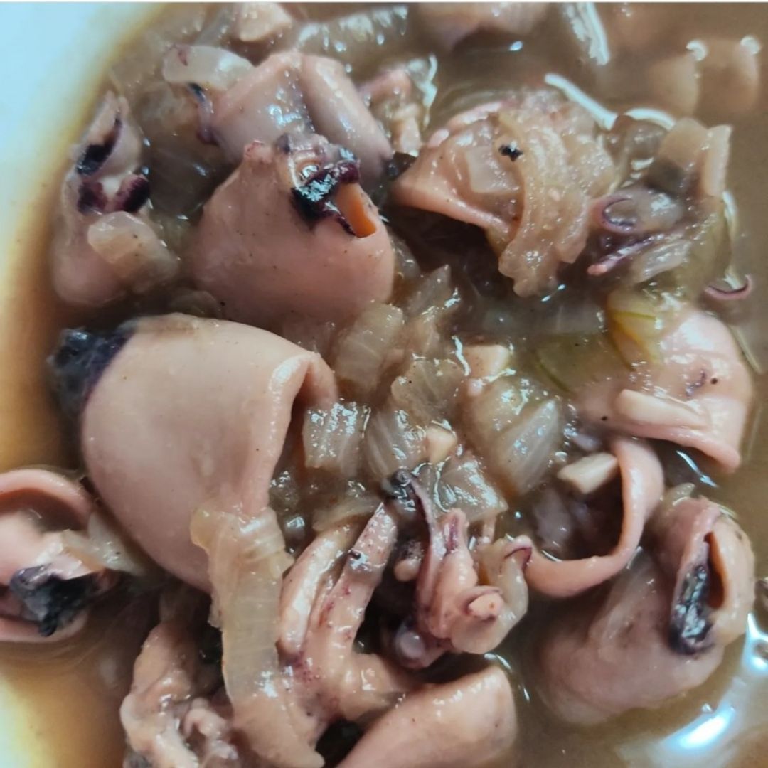 Calamares encebollados Calamares encebollados