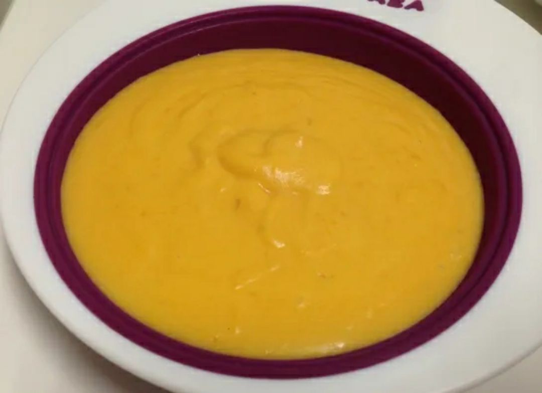 Pure de Calabaza y queso de burgos Pure de Calabaza y queso de burgos