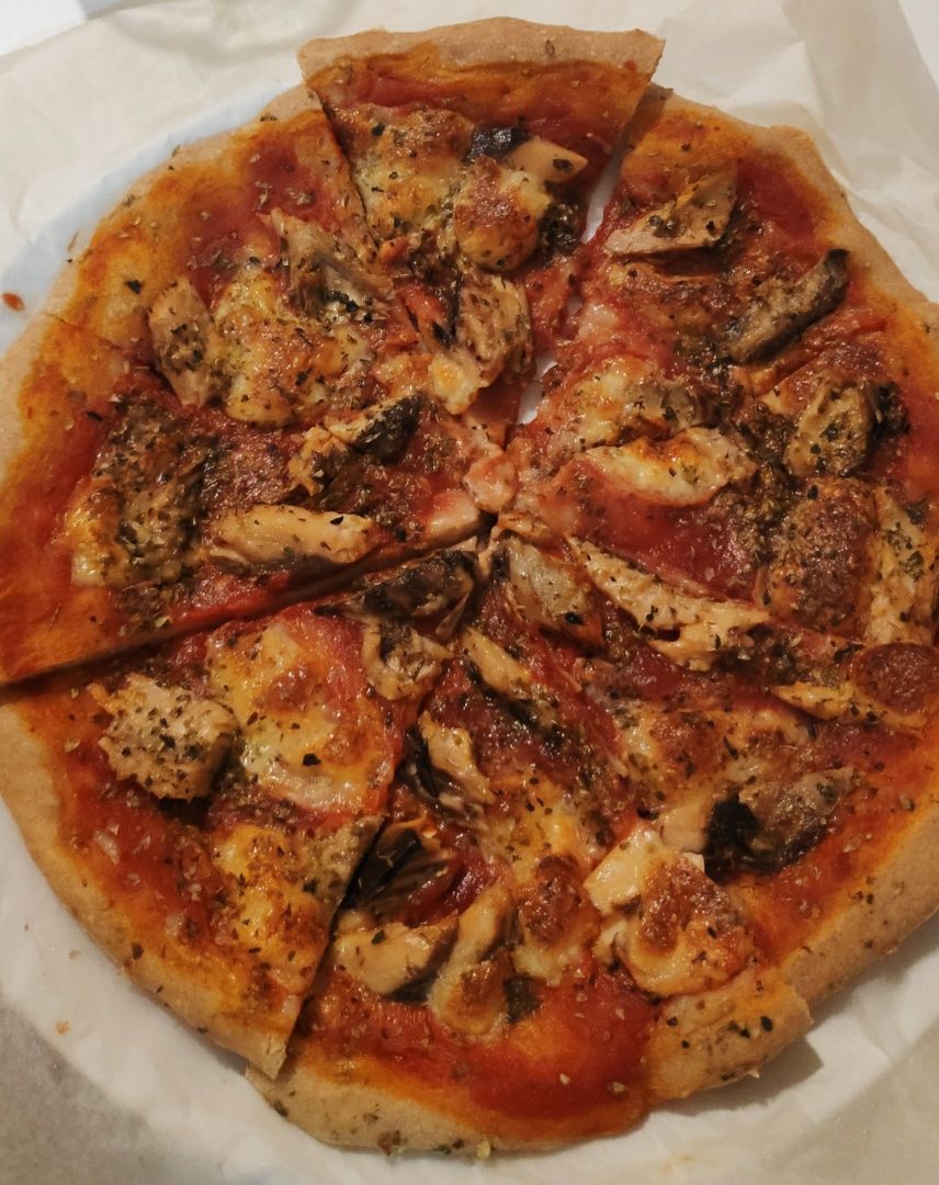 Pizza con harina de espelta integral Pizza con harina de espelta integral