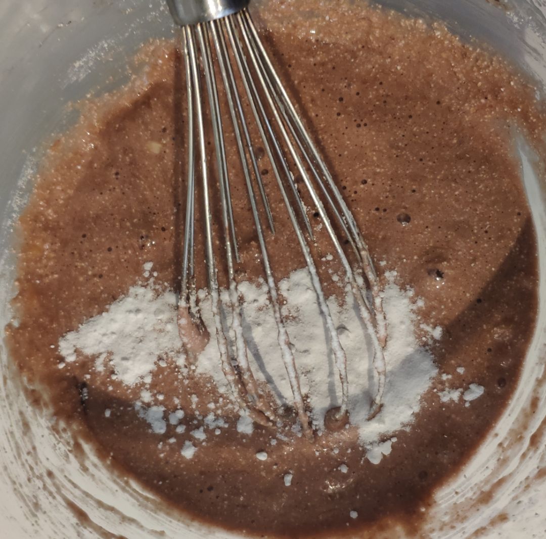 Tortitas con cacao y "compota de manzana" Paso 5 Tortitas con cacao y "compota de manzana" Paso 5