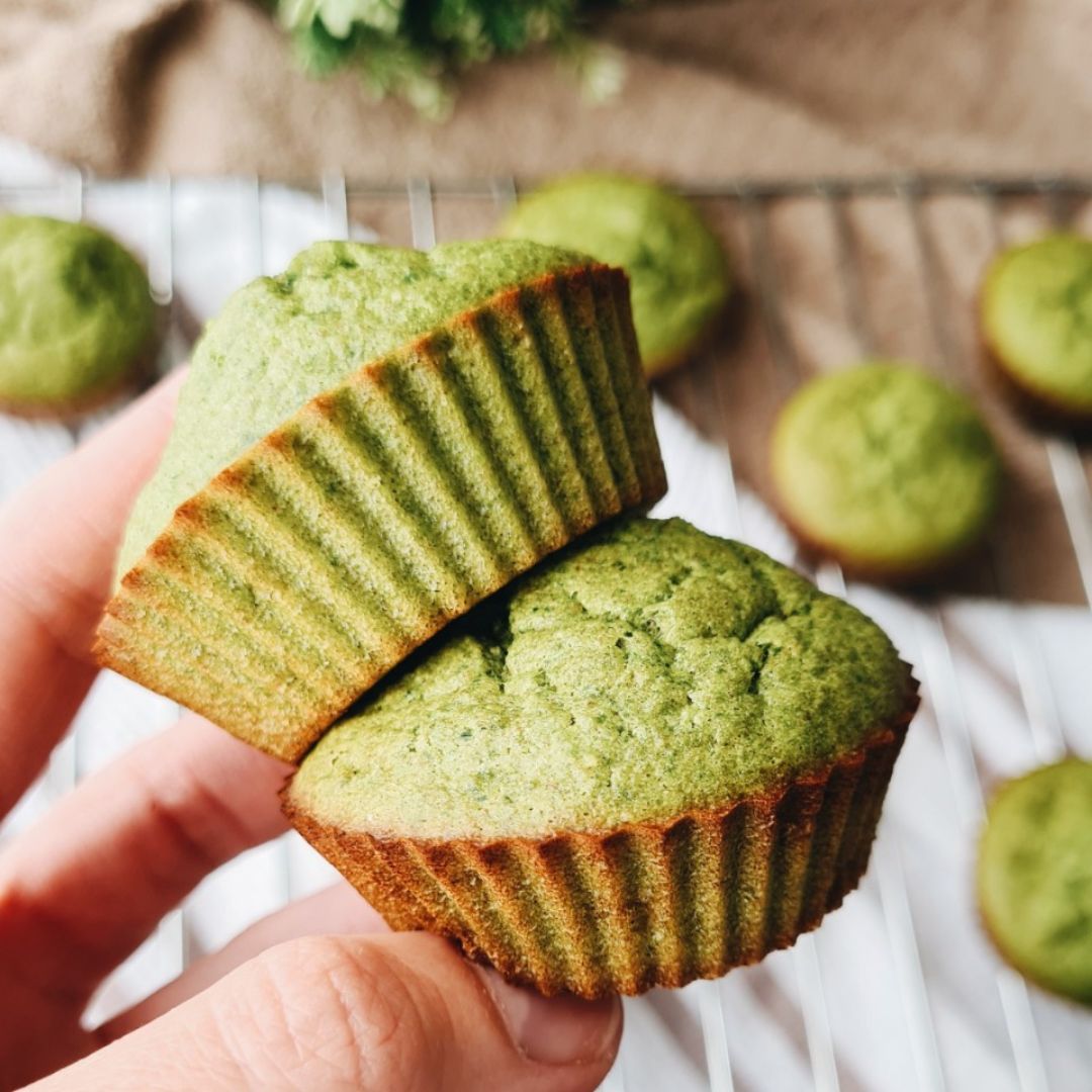 Muffins dulces de espinacas 🌿 Muffins dulces de espinacas 🌿